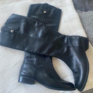 Tall black I.N.C leather boots